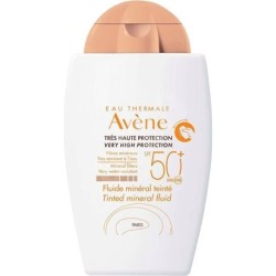 Avene Eau Thermale Fluide Mineral Teinte Αδιάβροχη Αντηλιακή Κρέμα Προσώπου SPF50 με Χρώμα 40ml