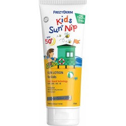 Frezyderm Αδιάβροχο Βρεφικό Αντηλιακό Γαλάκτωμα Sun+Nip για Πρόσωπο & Σώμα SPF50 175ml