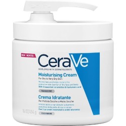 CeraVe Moisturising Cream Ενυδατική Κρέμα για Ξηρό έως Πολύ Ξηρό Δέρμα με Αντλία