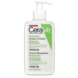 Cerave Hydrating Cream-to-Foam Cleanser Normal to Dry Skin Αφρώδης Κρέμα Καθαρισμού Για Κανονικό & Ξηρό Δέρμα 236ml