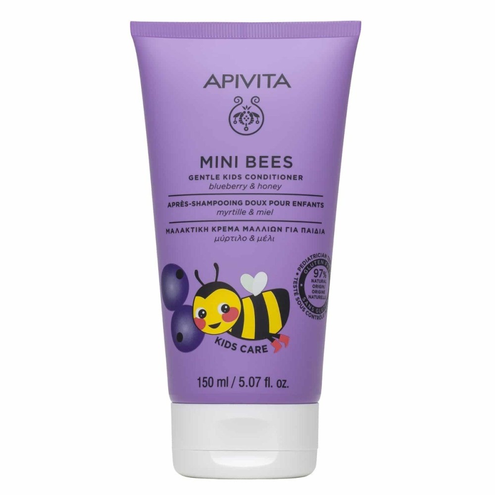 Apivita Mini Bees Conditioner Υποαλλεργικό Παιδικό Γαλάκτωμα Μαλλιών με Μέλι για Εύκολο Χτένισμα σε Μορφή Κρέμας 150ml Apivita Mini Bees Conditioner Υποαλλεργικό Παιδικό Γαλάκτωμα Μαλλιών με Μέλι για Εύκολο Χτένισμα σε Μορφή Κρέμας 150ml